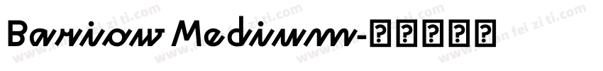 Bariow Medium字体转换